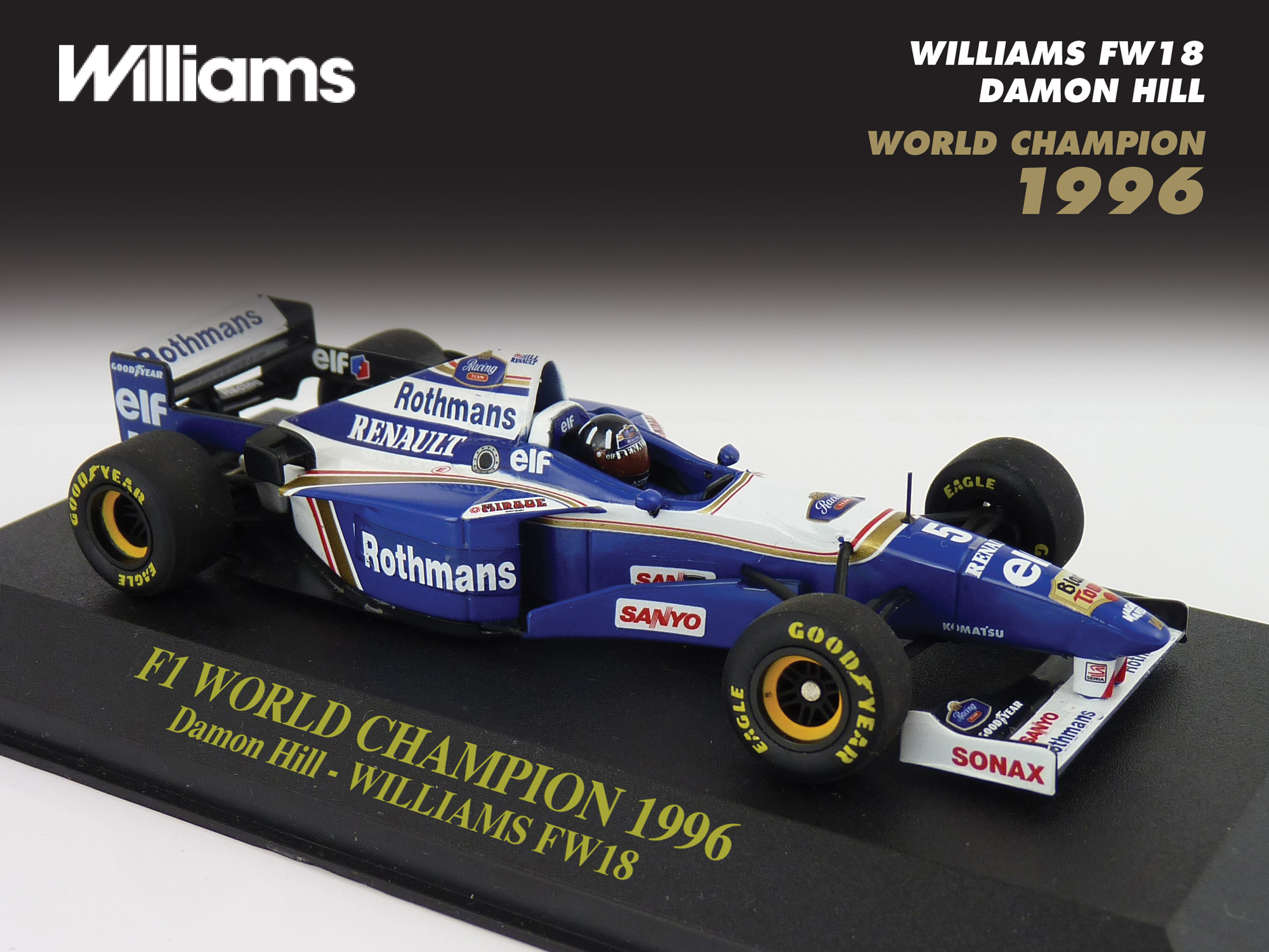 ショッピング卸売 タメオ BBR Williams FW18 ~ Damon Hill